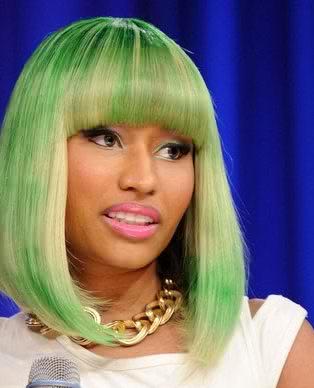nicki minaj green blue hair. Nicki Minaj .